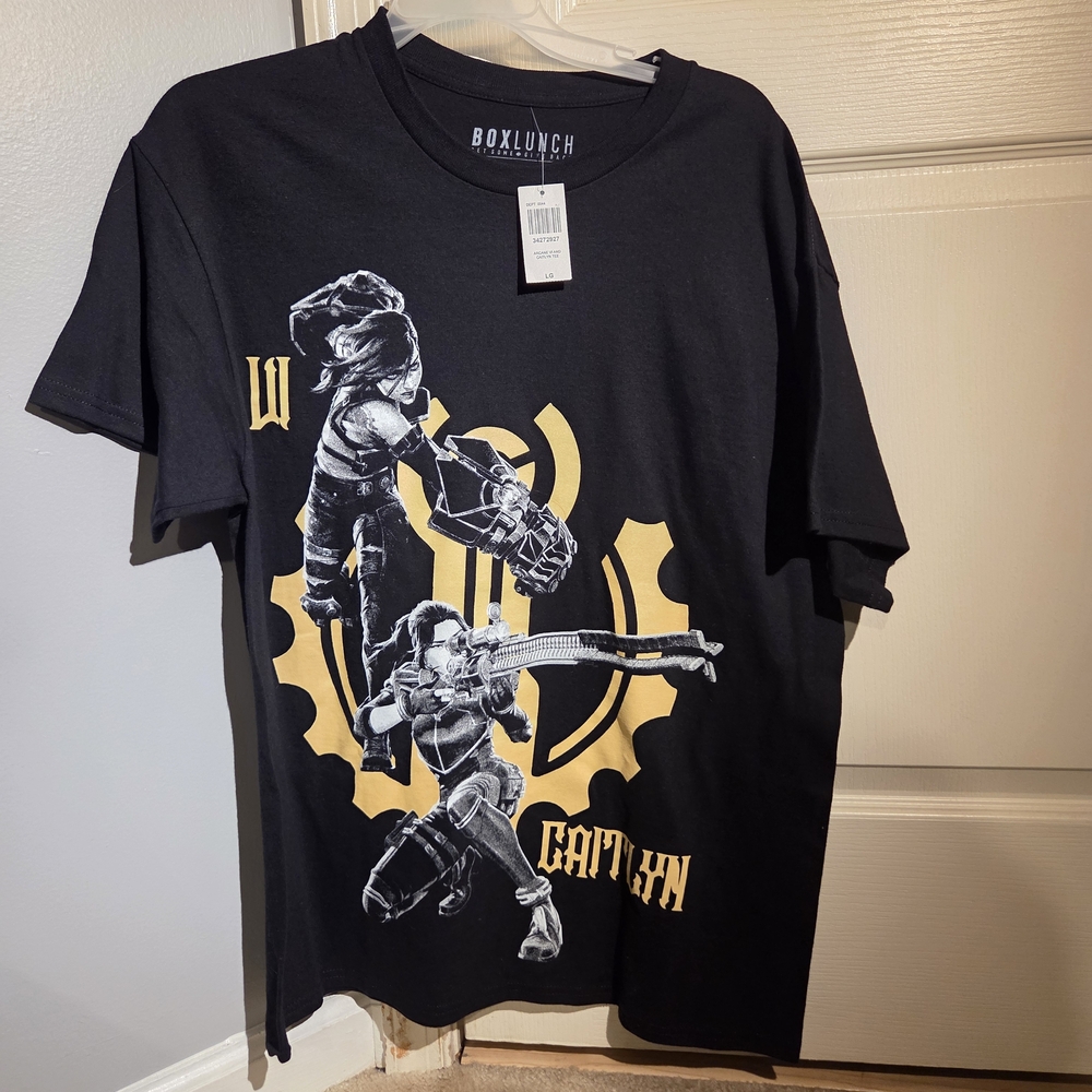 Arcane Caitlyn and Vi Boxlunch Large Black T-Shirt
